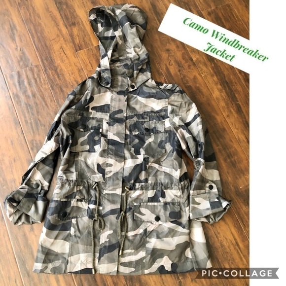 Camouflage Windbreaker Jacket - Picture 1 of 4
